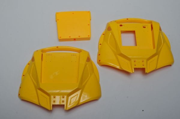Корпус моноколеса KingSong KS14B Yellow (боковая накладка - 2шт, накладка на батарею)