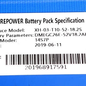 Аккумулятор электросамоката Starway MonSter  T10DDM (два контроллера) , Zero 10 , 52V18,4Ah