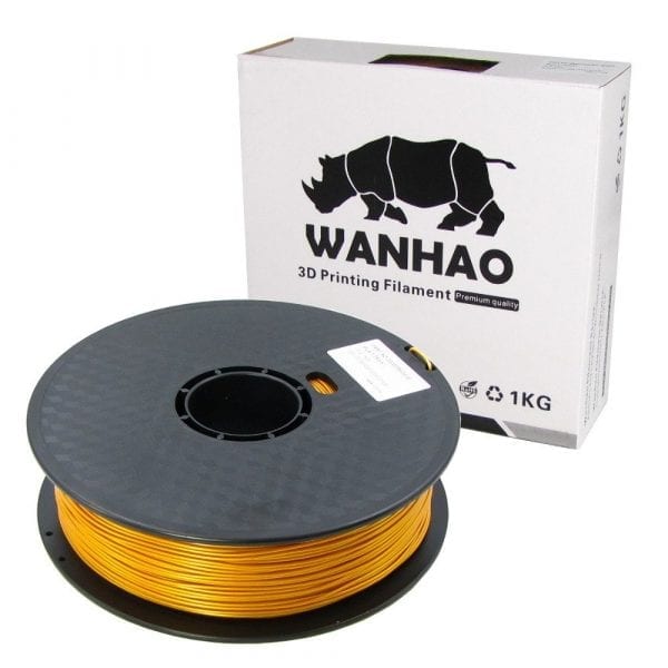 PLA пластик Wanhao, 1.75 мм, gold, 1 кг
